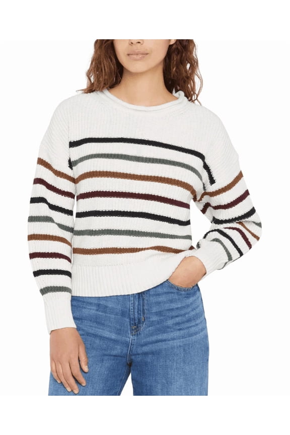 Women's Roll Neck Sweater White Small