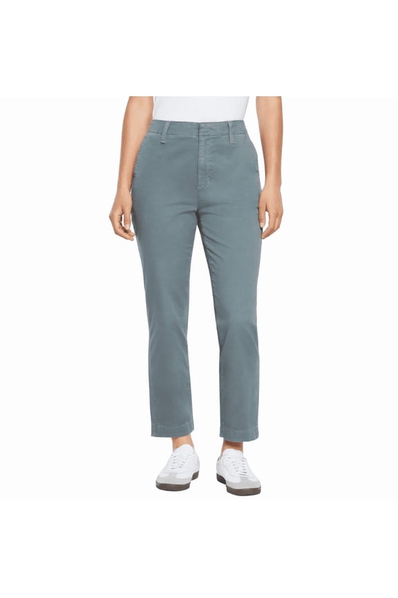 Womens Slim Ankle Pant, Blue, Size 10