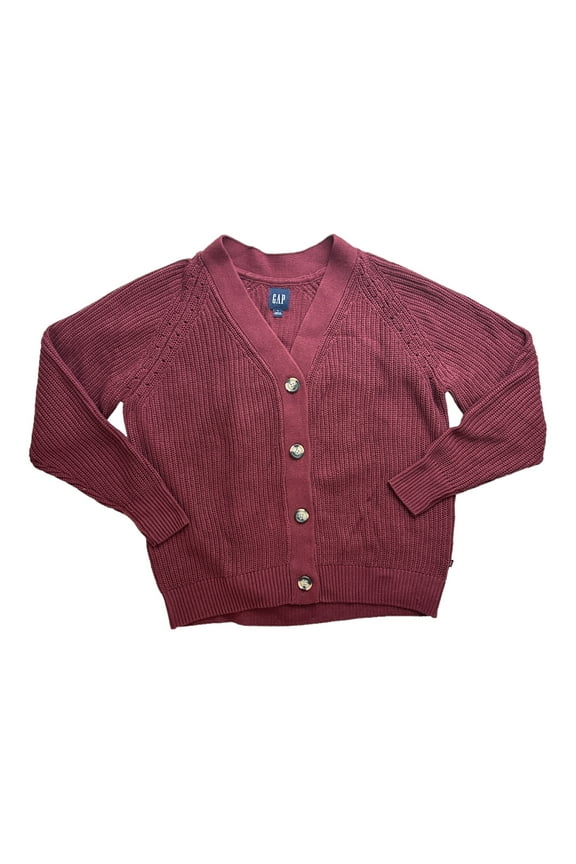 Women's Soft Knit Button Front Relaxed Fit Cardigan (Zinfandel, S)