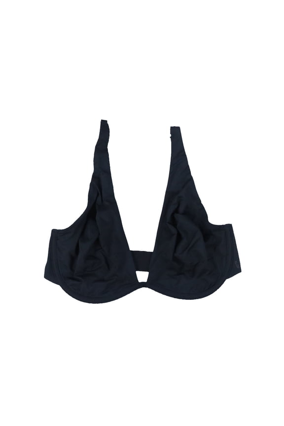 Womens Everyday Essentials Unlined Built Up Bra Solid Comfort True Black New