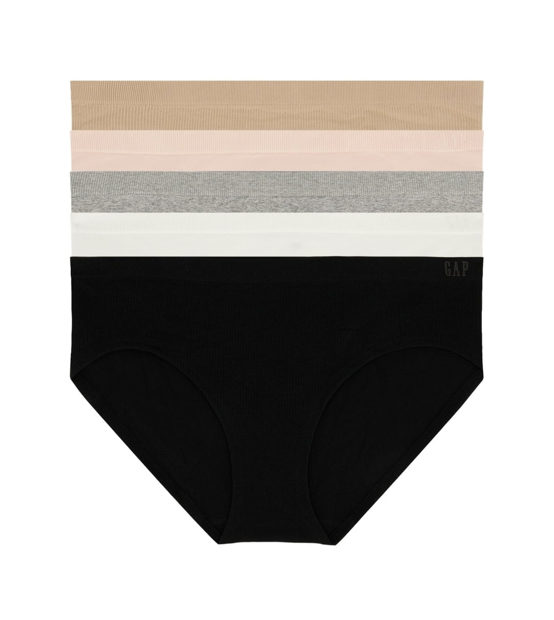 GapBody Ladies 5pk Seamless Bikini Hipster Underwear XXL
