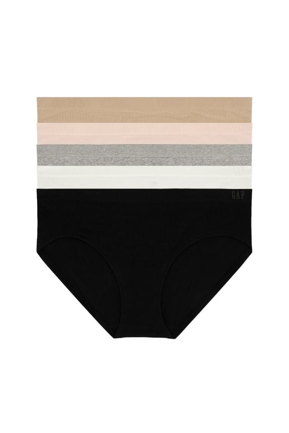 Body Ladies 5pk Seamless Bikini Hipster Underwear XXL
