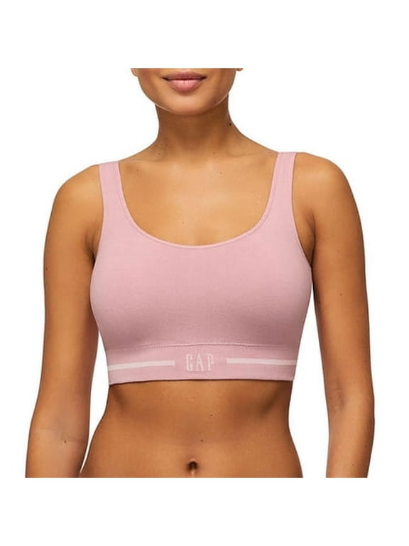 Body Women's 2-Pack Seamless Cotton Comfort Bra Small Pink