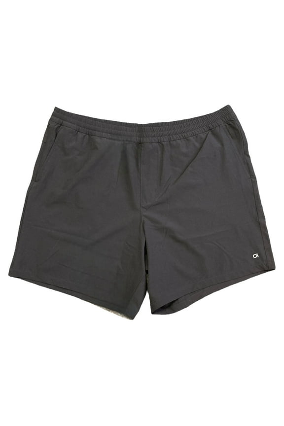 Men's Moisture Wicking Quick Dry Secure Zipper Pocket Movement Short (True Black, L)
