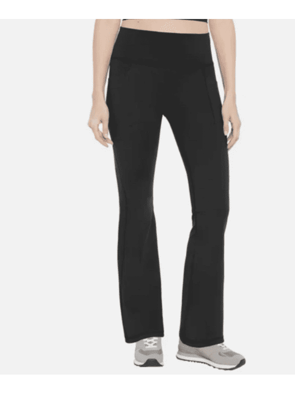 Fit Women's Flare Legging, High Waisted Sweat Wicking, Black, Small