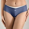 thumbnail image 1 of Gapacks 100% Polyester Women's XL Bikini Underwear - Navy, Durable & Comfortable, Classic Cut with Bow Detail for Everyday Use, 1 of 6