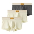 thumbnail image 1 of Gapacks 3 Pack Men's Cotton Boxer Briefs - 2XL Gray, Soft & Breathable, Comfortable Plus Size Underwear for Daily Wear, 1 of 2