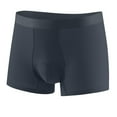 thumbnail image 1 of Gapacks Big & Tall 3XL Men's 100% Cotton Boxer Briefs - Gray, Seamless Waistband, Breathable Contoured Pouch Underwear, 1 of 9