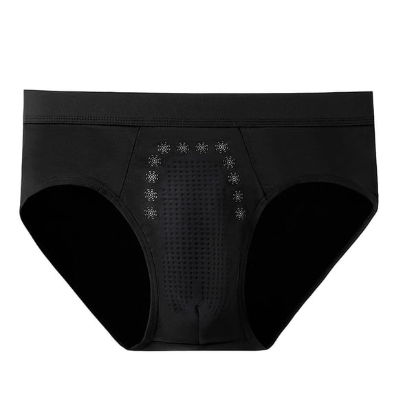 Gapacks Big & Tall Men's 3XL Black Underwear - Nylon Spandex, Stretchy, Breathable, Plus Size, Comfortable, Moisture Wicking, Durable, Unique Pattern, Single Pack