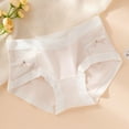 thumbnail image 1 of Gapacks Comfortable Women's Cotton Panties - Beige, Size M - Breathable, Skin-Friendly, Classic Bow Design, Seamless, Everyday Wear, Single Pack, 1 of 3