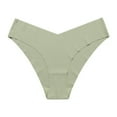 thumbnail image 1 of Gapacks Comfortable Women's Polyester Bikini Panties - V Waist, Army Green, Size M - Wrinkle-Resistant, Quick-Dry Everyday Underwear, 1 of 2