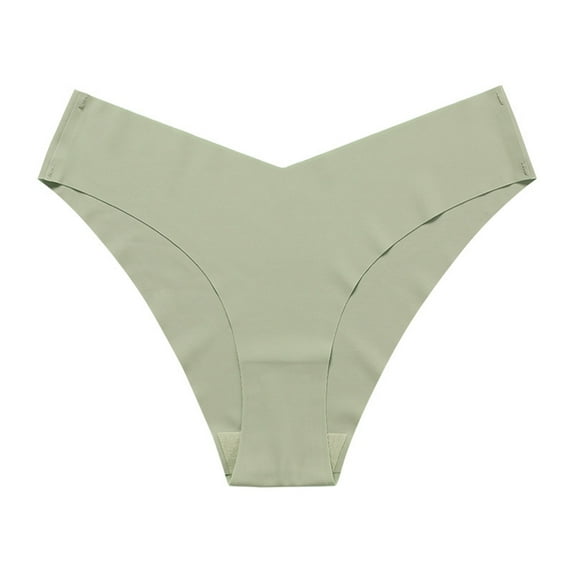 Gapacks Comfortable Women's Polyester Bikini Panties - V Waist, Army Green, Size M - Wrinkle-Resistant, Quick-Dry Everyday Underwear