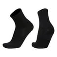 thumbnail image 1 of Gapacks Men's Everyday Crew Socks - Black, One Size Fits All, Nylon Spandex Blend, Mesh Breathable, Durable, Ribbed Cuff, Comfortable for Casual & Light Sports, 1 of 1