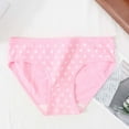 thumbnail image 1 of Gapacks Pink Polka Dot Women's Cotton Panties Size M - Comfortable Daily Underwear, Soft Breathable, Cute Design, Moisture-Wicking for All-Day Wear, 1 of 3
