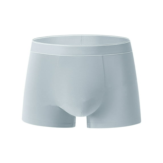 Gapacks Plus Size Men's 100% Cotton Boxer Briefs - Mint Green, 2XL - Comfortable, Breathable, Wide Waistband - 1 Pack Everyday Underwear