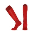 thumbnail image 1 of Gapacks Red Men's Soccer Socks M Size - Knee High, Breathable Mesh, Stretchy Nylon-Spandex, Durable Athletic Socks for Sports & Fashion, 1 of 2