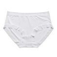 thumbnail image 1 of Gapacks Women's Comfortable Polyester Panties - White, L Size, Floral Lace Trim, All-Day Wear, Moisture-Wicking, 1 Pack, 1 of 3