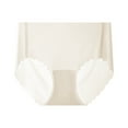 thumbnail image 1 of Gapacks Women's Cotton Panties, Seamless with Scalloped Edges, Beige, Free Size Fits Most, Breathable Soft Underwear for Daily All-Day Comfort, 1 Pack, 1 of 2