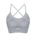 thumbnail image 1 of Gapacks Women's Gray Medium Impact Sports Bra - Size XL, Nylon Spandex, Criss-Cross Back Crop Top, Moisture-Wicking for Yoga/Gym/Casual Wear, 1 of 3