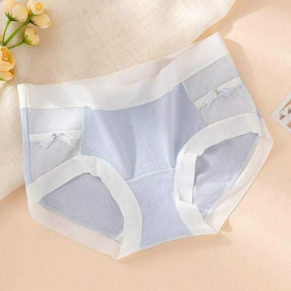 Gapacks Women's Soft Cotton Panties - Blue, Size XL - Comfortable, Breathable Everyday Underwear with Smooth Edges & Classic Design - Single Pack