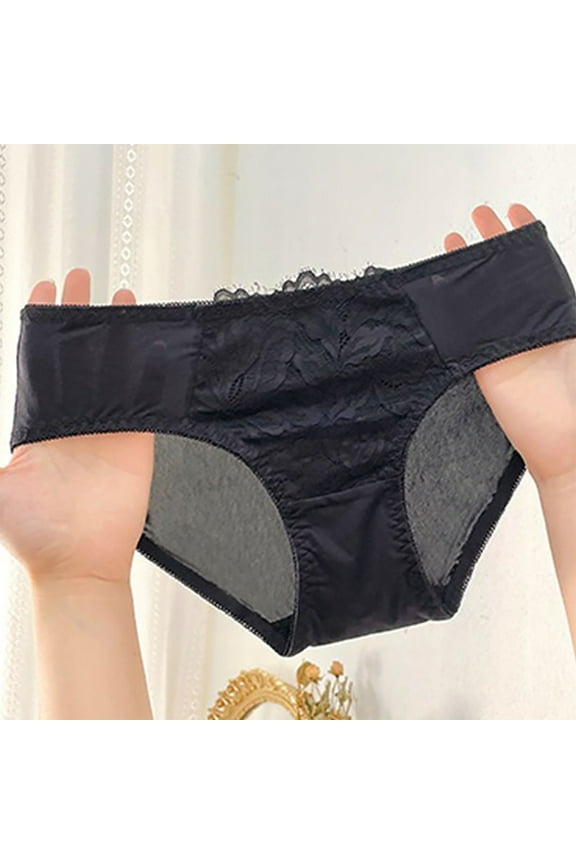 XL Size Women's Black Lace Bikini Panties - Stretchy Nylon Spandex, Plus Size Comfort, Everyday Wear, Feminine Detail, Moderate Coverage