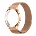 thumbnail image 1 of No Gaps Case+Strap for Samsung Galaxy Watch 4/Classic 44mm 40mm，Watch 4 Classic 42mm 46mm , Watch Band Magnetic Stainless Steel Replacement Strap for Women Men, 1 of 7