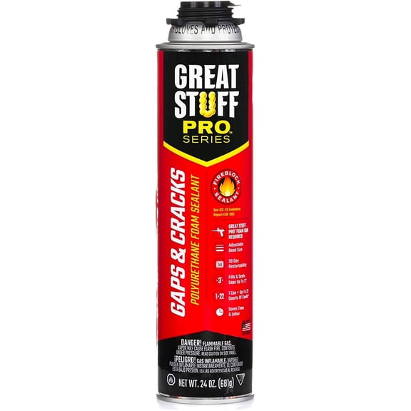 Dow Chemical Co. Insulating Foam Sealant - Fills Gaps & Cracks - 2 Pack, 24 oz, Orange