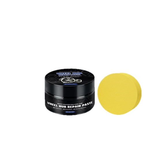 Gaqring Car Rim Scratch Repair Paste, Wheel Hub Polish for Curb Scuffs Oxidation, Alloy Wheel Cleaner Restorer for Cars Motorcycles SUVs