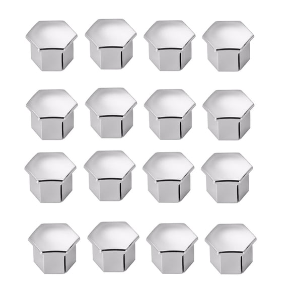 Gaqring Decorative Car Rim Bolt Covers, 16 PCS ABS Chrome-Plated Nut Plugs for Peugeot Citroen, Wheel Hub Cap Accessories for 307 207 308 508 3008 C3 C4 DS3 DS4