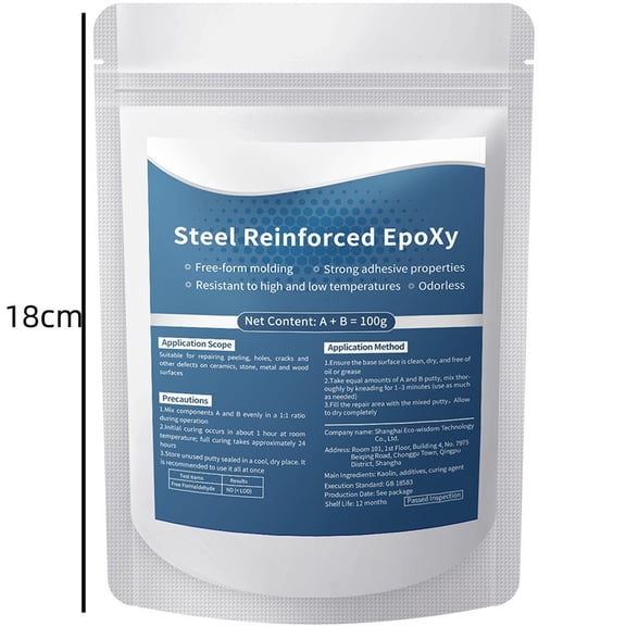 Gaqring High Strength Multi-Purpose Repair, Strong Iron Adhesive for Bonding Plastics Metals, Waterproof Weather-Resistant Tank Sealant for Pipes Cracks Holes