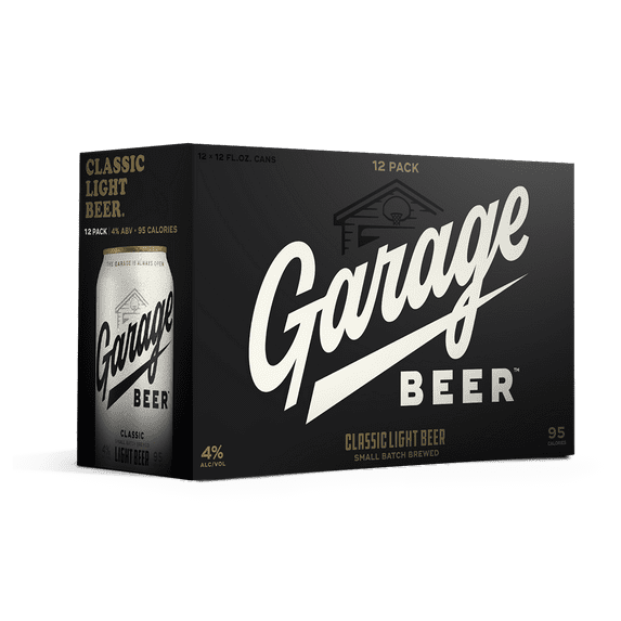 Garage Beer Light 12 pack 12 fl oz Cans, 4% ABV