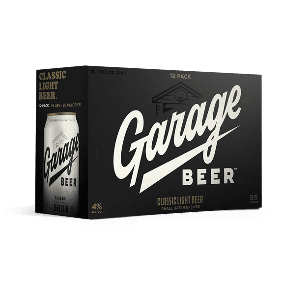 Garage Beer Light 12 pack 12 fl oz Cans, 4% ABV