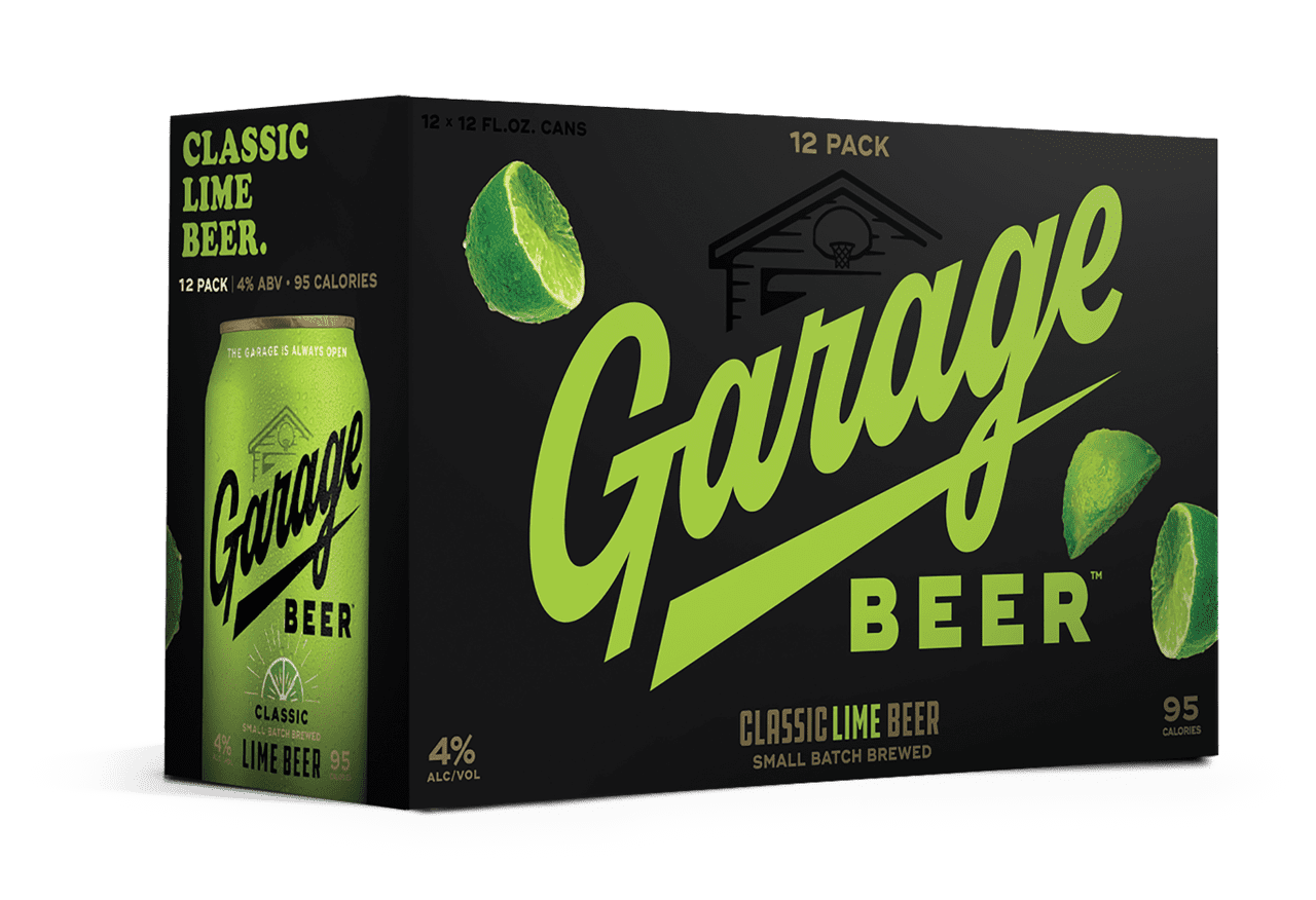 Garage Beer Classic Lime, 12 fl oz, 12 Pack Cans