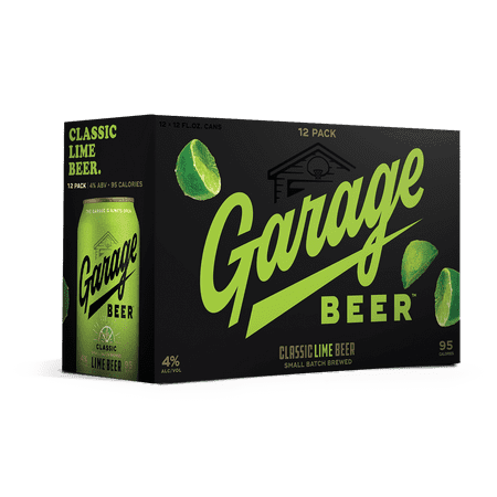 Garage Beer Lime 12 pack 12 fl oz Cans, 4% ABV