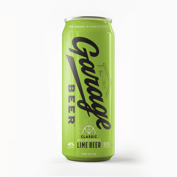 Garage Beer Lime 24 fl oz Can, 4% ABV