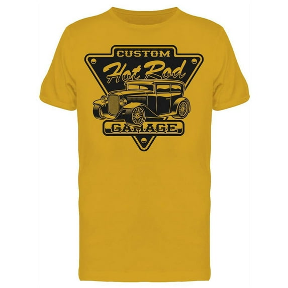 Garage Custom Emblem Classic Car T-Shirt Men -Image by Shutterstock, Male Large