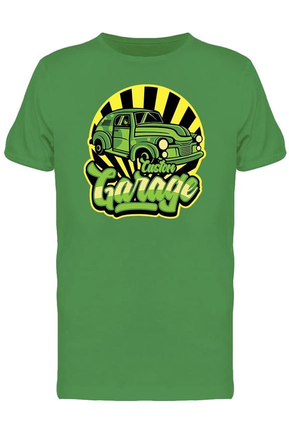 Garage Custom Vintage Car Tee Men's -Image by Shutterstock