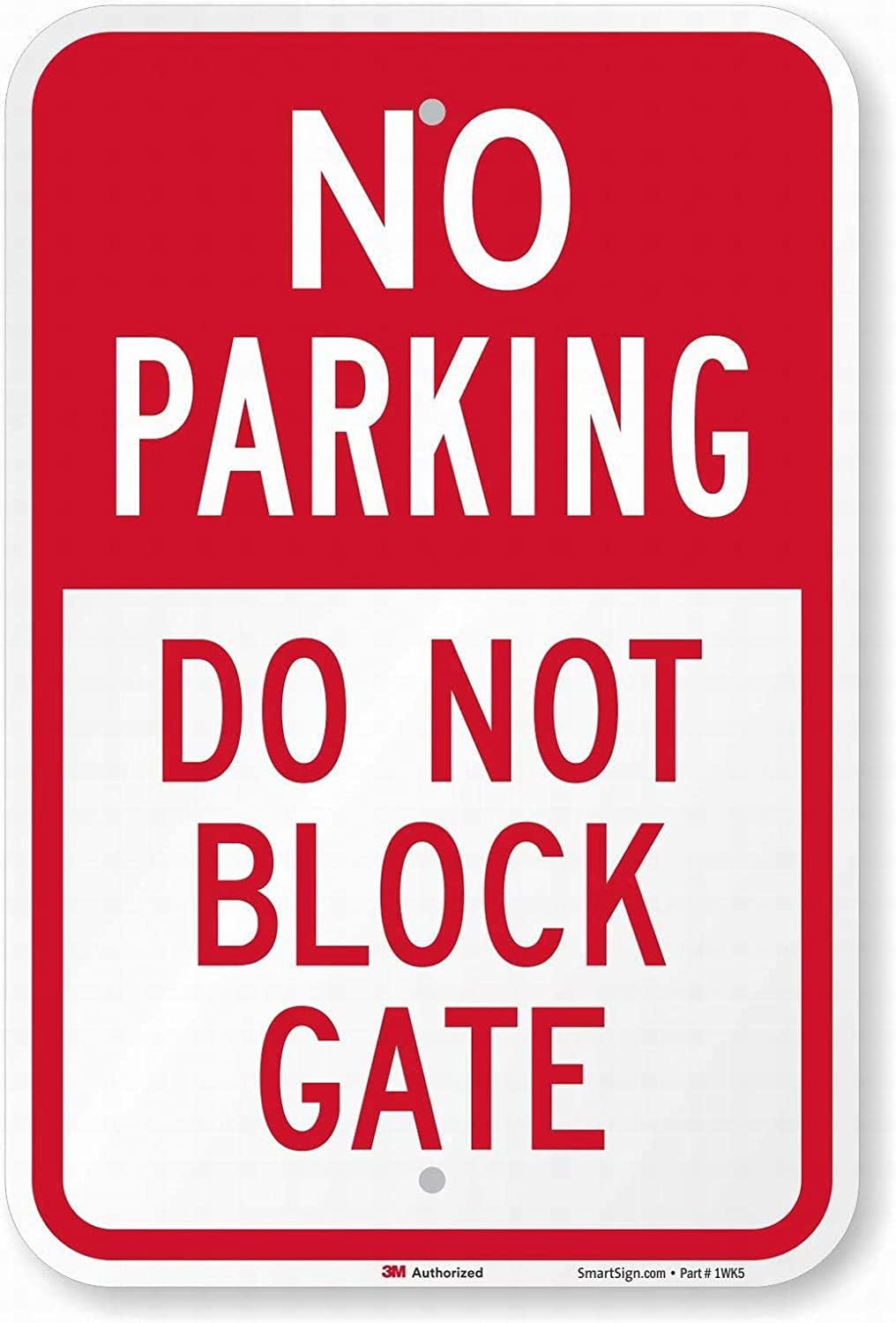 Garage Decor Sign No Parking-Do Not Block Gate Safety Sign Caution Warning Sign Tin Metal Decor Sign 8x12
