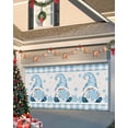 thumbnail image 1 of Garage Door Banner Cover 6 x 13 ft, Christmas Gnome Snowflake Blue and White Buffalo Plaid Christmas Garage Door Decorations Holiday Christmas Backdrop Decor for Winter New Year Xmas Party, 1 of 6