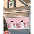 thumbnail image 1 of Garage Door Banner Cover 6 x 13 ft, Pink Christmas Snowman Christmas Garage Door Decorations Holiday Christmas Backdrop Decor for Winter New Year Xmas Party, 1 of 6