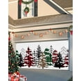 thumbnail image 1 of Garage Door Banner Cover 7 x 16 ft, Merry Christmas Winter Red Green Plaid Leopard Xmas Tree Christmas Garage Door Decorations Holiday Christmas Backdrop Decor for Winter New Year Xmas Party, 1 of 6