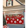 thumbnail image 1 of Garage Door Banner Cover 7 x 8 ft, Christmas Poinsettia Christmas Balls Snowflake Red Style Christmas Garage Door Decorations Holiday Christmas Backdrop Decor for Winter New Year Xmas Party, 1 of 6