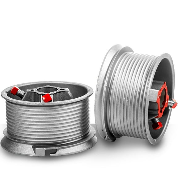 Garage Door Cable Drum Up to 12" Door - Large Standard-Lift, 400-12 (Pair) - Garage Door Parts and Hardware