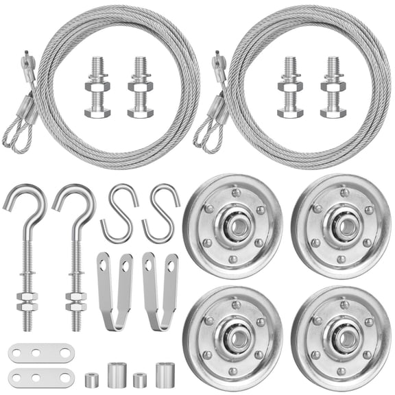 Garage Door Cable Replacement Kit, Galvanized Steel, For Overhead Sectional Doors