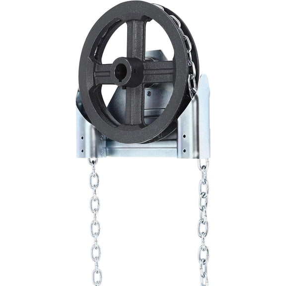 Garage Door Chain Hoist-1:1 Reduced Drive, Direct Drive Heavy Duty Chain Hoist for Roll Up Doors and Jackshaft Garage Door Openers, 330 Lbs Load Capacity