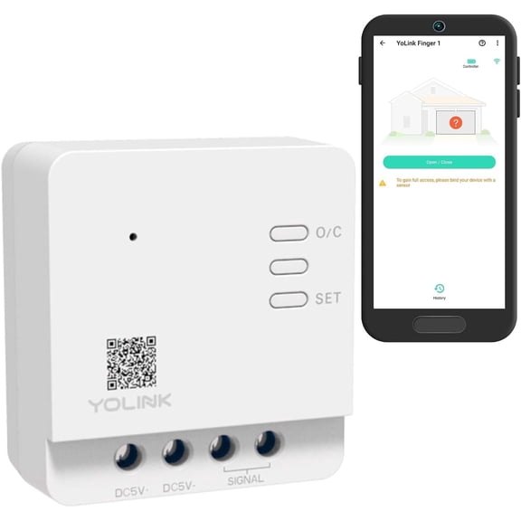Garage Door Controller - Remote Control Existing Garage Door Opener, 1/4 Mile World's Longest Range Garage Door Operator Controller, Hub Required