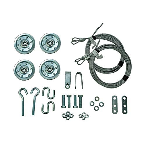 Garage Door Extension Spring Pulley Sheave Kit +SAFETY CABLES