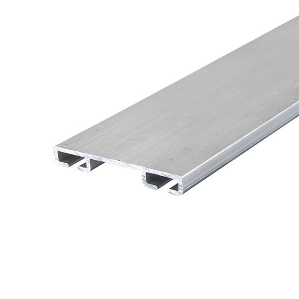 Garage Door Flat Aluminum Bottom Seal Replacement Retainer 1-5/8" W x 12'3" L