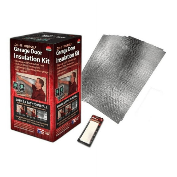 Garage Door Insulation Pre - Cut 8 Panel (24" x 48") - Foil Reflective Kit