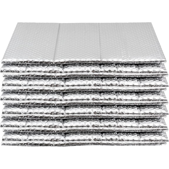 Garage Door Insulation Set, Double Bubble Insulation Panels, Reflective Radiant Barrier Thermal Insulation Shield for Garage Greenhouse Attics Walls